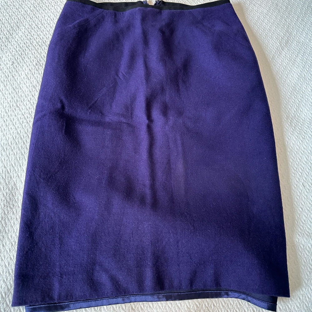 Elie Tahari Purple Midi Skirt